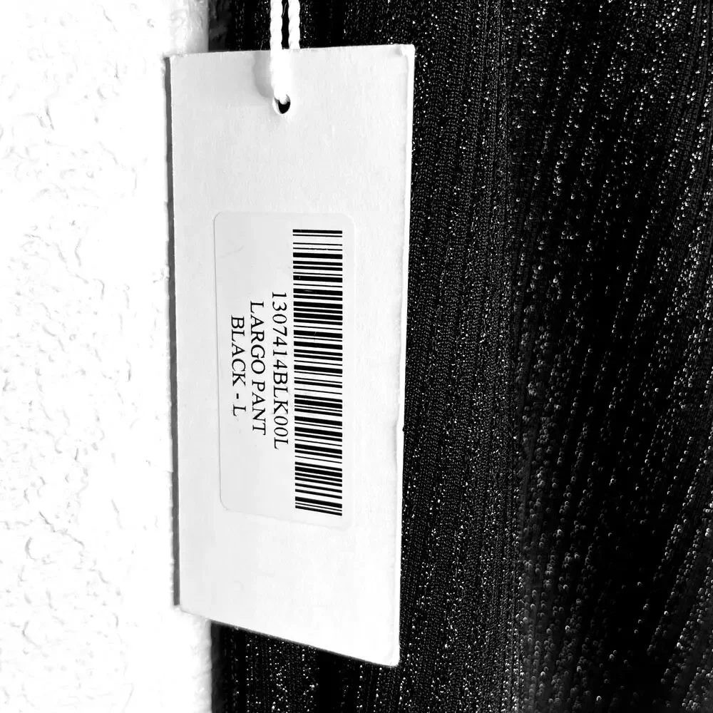 NWT Reformation Largo Black High Rise Side Slit Flare Disco Pants Size L - Picture 7 of 8